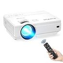 Projector, XuanPad 2024 Upgraded Mini Projector, Video Projector HD 1080P Supported, Portable Home Projector Compatible with TV Stick, HDMI, USB, Laptop, iPhone, Android for Home Entertainment
