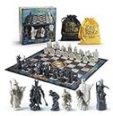 Noble Collection Lord of The Rings Chess Set Battle for Middle Earth Scacchi