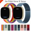 Armband Für Fitbit Versa 3 4 Fitbit Sense 2 Nylon Sport gewebt Loop Uhrenarmband