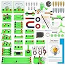 Sntieecr STEM Physics Electric Circuit Learning Starter Kit, Science Lab Basic Electricity Magnetism Experiment Education Kits Set for Junior Senior High School Students Electromagnetism Exploration