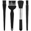 Tibapla 4 Pcs Anti Static Brushes, Nylon Computer Cleaning Brushes with Plastic Handle, Portable Dusting Brush for Laptop Computer Keyboard PCB Boards Window Track Car Interior Small Space