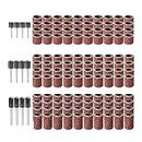Pinakine® Sanding Drum Sleeves Kit Fits Nail Drill Tool Spindle Sander 132Pcs 3 Sizes|60034035PNKL
