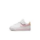 NIKE Boy's Nike Court Legacy Sneaker, White Pink Foam Sesame Honeydew, 7.5 UK Child