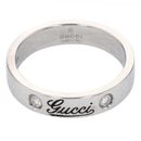 Gucci Jewelry | Gucci White Gold Ring Wg | Color: Silver | Size: 5