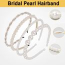 Women Bridal Pearl Hairband Headband Hair Accessories Wedding Party Hair Hoop AU