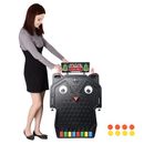 WinSpin Pinball Machine Tabletop Floor Stand Game Board Carnival Indoor Outdoor - Black - One-size