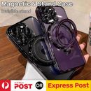 For iPhone 15 14 13 12 Pro Max Magnetic Shockproof Phone Stand Ring Case Cover