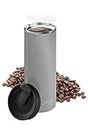 bobble French Coffee Presse, On-The-Go use, Quick Brew, Slim Design, Triple Wall Insulation, 14 oz (Stainless Steel)