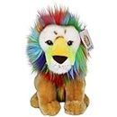 San Diego Zoo Rex The Colorful Lion Plush, 10 in Lion with Vibrant Rainbow Mane, Exclusive Stuffed Animal