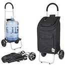 Trolley Dolly, Black Shopping Grocery Foldable Cart