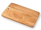 Vesta Homes Wooden Chopping Board/Cutting Board/Serving Board, Plate for Vegetables, Fruits & Cheese | Natural Mango Wood | 28 x 20 x 1.5 cm | Handcrafted in India