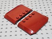LEGO Slope Curved 4x6x2⁄3 [52031] Rosso Scuro x2