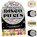 Big Dot of Happiness 70’s Disco - 1970s Disco Fever Party Scavenger Hunt - 1 Stand and 48 Game Pieces - Hide and Find Game