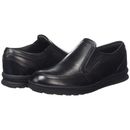 Kickers Troiko Boys Black Leather Slip On Shoes