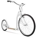 Schwinn Adult Shuffle Scooter with 26" Wheels, White, 16"/Small