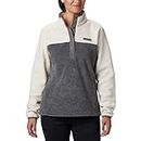 Columbia Benton Springs 1/2 Snap Fleece Pullover Pull-Over, Gris chiné/Craie, S/L Femme