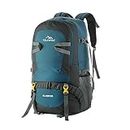 TRAWOC BLAZE 55 Liter Travel Backpack Daypack Bag for Camping Hiking Trekking Bag for Men & Women, English Blue, SHK014, 3 Year Warranty