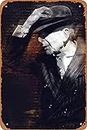 Seadlyise Leonard Cohen Metal Poster Retro Vintage Tin Sign Wall Decor for Cafe Bar Pub Home 8x12 inch