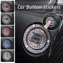 Car Engine Start Stop Push Button Cap Bling Ring Cover Rhinestone Accessories