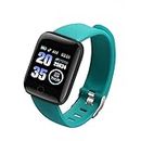2021 Smart Watch Men Women Heart Rate Fitness Tracker Bracelet Watch Bluetooth Call Waterproof Sport Smartwatch for Android iOS (Green)