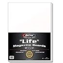 BCW BBMAG-L Life Size Magazine Backing Boards White 100 Boards