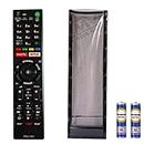 JPBROTHERS 4U, (COMBO OFFER) For Remote with COVER, Compatible with Sony Smart LED/LCD TV Remote Control with netflix and youtube function with PU Leather Cover Holder (Remote + Cover Both are Given).