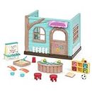 Li’l Woodzeez 38-teiliges Set Kindergarten mit Zubehör – Spiele, Sandkasten, Essen und mehr – Spielzeug für Kinder ab 3 Jahren