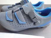 Zapatos de ciclismo Shimano ME3W para mujer l SH-ME301W talla 39/7,5 gris/azul EE. UU.
