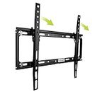 Philips Tilt TV Wall Mount for Most 30-80 Inch TVs with VESA 400x400, LED LCD Flat Screen Heavy Duty Monitor Holds Up to 100 Lbs with Lockable Safety Bar, Space Saving, SQM7442/27