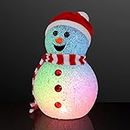 FlashingBlinkyLights Color Changing LED Snowman Light Up Decoration Lighted Christmas Table Decorations