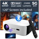 VANKYO 4K Projector Bluetooth Native 1080P 5G WiFi LED Video Home Theater HDMI