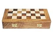 SKYWALK 14" Foldable Wooden Chess Board ONLY- Without Chess Pieces.