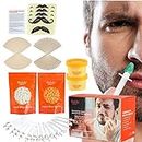 Nose Wax Kit - Hair Removal Waxing Strips,Beauty and Personal Care, Nose Ear Hair Instant Removal Kits, Nose Waxing Kit for Men and Women, Safe Easy Quick and