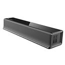 ZEBRONICS Juke BAR 1500 20W Output, Wireless Portable Mini soundbar, Built-in Rechargeable Battery, Bluetooth 5.0, mSD, AUX, LED Indicator and Glossy Finish