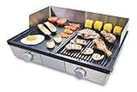 Solis Deli Grill 7951 Electric Grill - Grill Machine - Meat and Vegetable - Stainless Steel Griddle Plate - Scratch and Dishwasher Safe