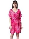EROTISSCH Pink Tie & Dye Printed Swimwear for Women Teen (Size L)