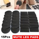 15 PCS Silicone Chair Leg Caps Feet Cover Pads Furniture Table Floor Protectors