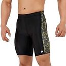 NEVER LOSE Men's Cycling Shorts Bike Bicycle Pants Tights, Breathable & Absorbent Black