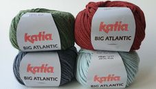 KATIA BIG ATLANTIC pelote à tricoter  laine et acrylique, 4 couleurs, 50 gr, 85m