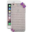 KC Back Cover for Apple iPhone 6s & iPhone 6, Bling Diamond Handmade Soft Silicone Case & s (Silver)