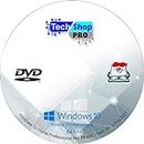 Tech-Shop-pro Compatible Windows 10 Home 32/64 Bit DVD. Install To Factory Fresh, Recover, Repair and Restore Boot Disc. Fix PC, Laptop and Desktop.