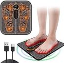 WUGEIN Massaggiatore elettrico per piedi Foot Health, massaggiatore per piedi EMS, USB, 6 modalità, 9 frequenze regolabili, favorisce la circolazione sanguigna, riduce i dolori muscolari