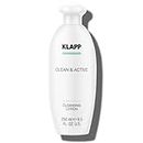 KLAPP Cosmetics - Clean & Active - Cleansing Lotion - sanfte Reinigungsmilch - für jeden Hauttyp geeignet - 250 ml