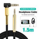2.5mm to 3.5mm Plug Male Audio Adapter Cable Headphone Aux Jack Extension Cord