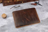 Handmade Genuine Leather macbook sleeve case for new macbook air pro 16 14 13 15
