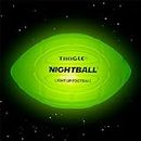 Nightball Tangle Glow in The Dark Inflatable LED Football - Light up Football with Bright LED Lights - Glow Football for Kids and Adults - Ideal Football Gifts for Teen Boys (Green)