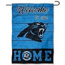 WinCraft Carolina Panthers Welcome Home Decorative Garden Flag Double Sided Banner