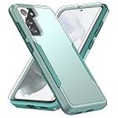 Asuwish Phone Case for Samsung Galaxy S21 Glaxay S 21 5G 6.2 inch with Tempered Glass Screen Protector Cover and Slim Thin Hybrid Full Body Protective Cell Accessories Gaxaly 21S G5 Women Men Green