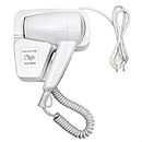 NIRVA WITH DEVICE OF WOMEN PICTURE Wall Mounted Electric Hair Dryer for Hotel Bathroom (White)