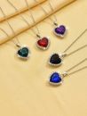 Womens Heart Pendant Charm Necklace Jewelry 925 Sterling Silver For Gift Daily